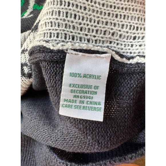 Brew Dolph Rein Beer Black Ugly Sweater Large Holiday NWT - Picture 5 of 11